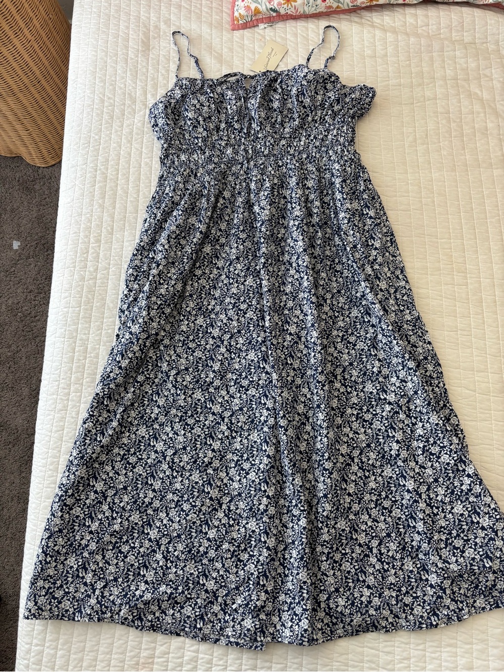 Universal Thread Blue and White Floral Maxi Dress